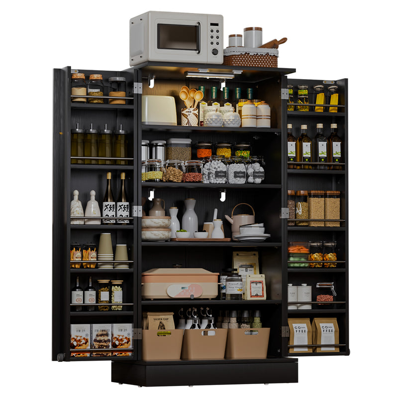 Yorbay Küchenschrank 120cm mit Doppeltür und Sensorlicht - YW007-D091 - 16 - yorbiy.com