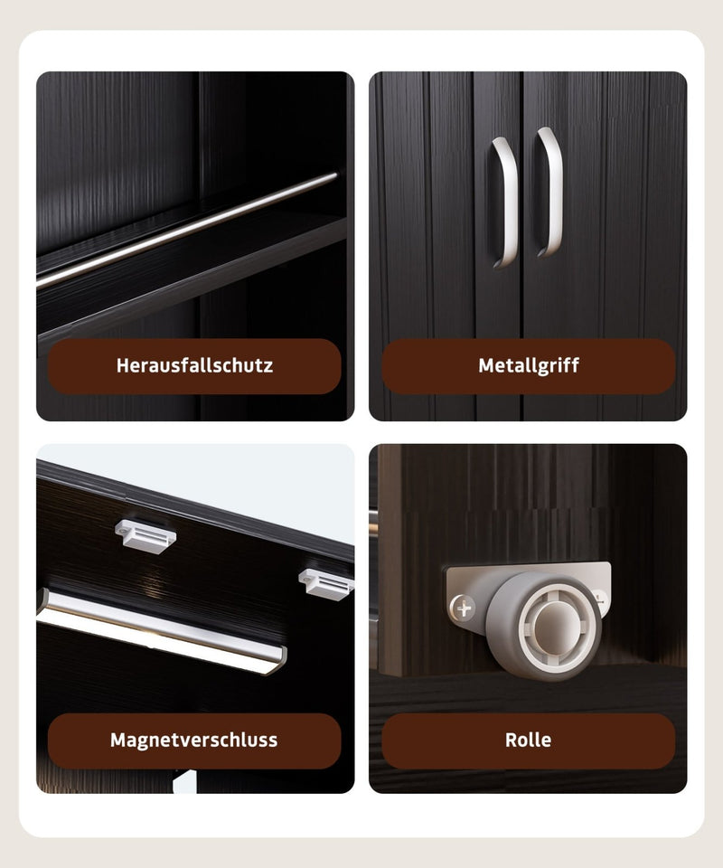 Yorbay Küchenschrank 120cm mit Doppeltür und Sensorlicht - YW007-D091 - 18 - yorbiy.com