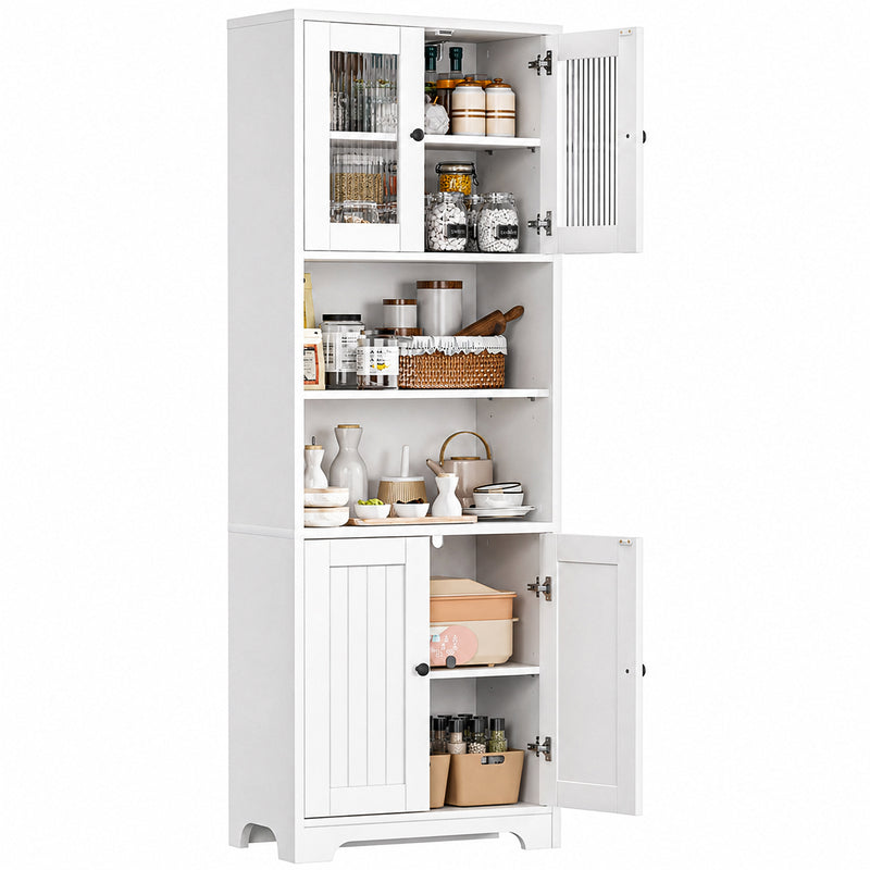 Yorbay Küchenschrank Weiß mit 6 Ebenen - YW006-D073 - 10 - yorbiy.com