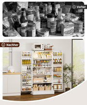 Yorbay Küchenschrank 120cm Weiß mit Doppeltür und Sensorlicht - YW007-D074 - 8 - yorbiy.com