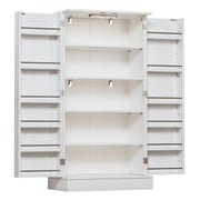 Yorbay Küchenschrank 120cm Weiß mit Doppeltür und Sensorlicht - YW007-D074 - 1 - yorbiy.com