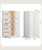 Yorbay Küchenschrank 120cm Weiß mit Doppeltür und Sensorlicht - YW007-D074 - 3 - yorbiy.com
