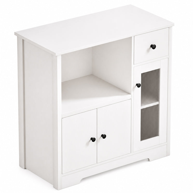 Yorbay Küchenschrank mit Schublade, 80 × 80 × 40 cm - YW009-D077 - 1 - yorbiy.com