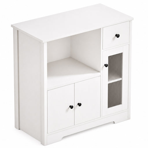 Yorbay Küchenschrank mit Schublade, 80 × 80 × 40 cm - YW009-D077 - 1 - yorbiy.com