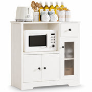 Yorbay Küchenschrank mit Schublade, 80 × 80 × 40 cm - YW009-D077 - 9 - yorbiy.com