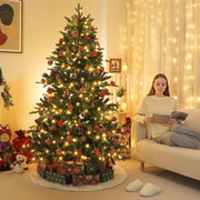 Yorbay künstlicher Weihnachtsbaum mit LED - Beleuchtung und Holzständer - O028 - 2 - yorbiy.com