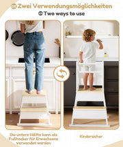 Yorbay Montessori Kinder Lernturm mit Tafel - YB091-D047 - 8 - yorbiy.com