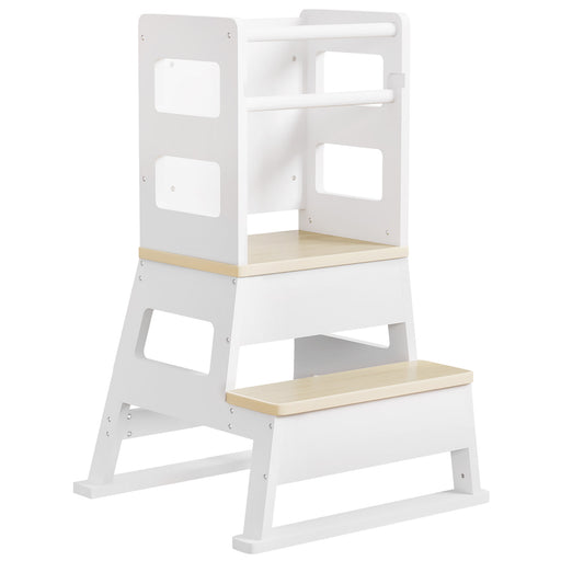 Yorbay Montessori Kinder Lernturm mit Tafel - YB091-D047 - 1 - yorbiy.com