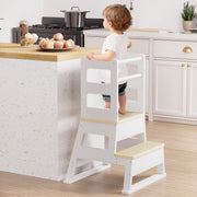 Yorbay Montessori Kinder Lernturm mit Tafel - YB091-D047 - 2 - yorbiy.com