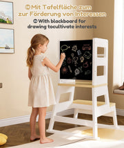 Yorbay Montessori Kinder Lernturm mit Tafel - YB091-D047 - 5 - yorbiy.com