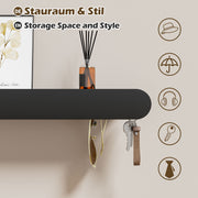 Yorbay Metall-Wandgarderobe mit Ablage und Haken, verschiedene Größen - YM001-N005 - 30 - yorbiy.com