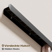 Yorbay Metall-Wandgarderobe mit Ablage und Haken, verschiedene Größen - YM001-N003 - 39 - yorbiy.com