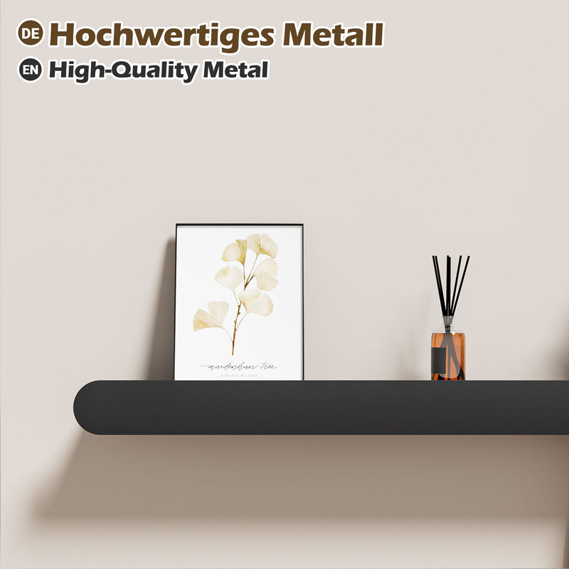 Yorbay Metall-Wandgarderobe mit Ablage und Haken, verschiedene Größen - YM001-N005 - 36 - yorbiy.com