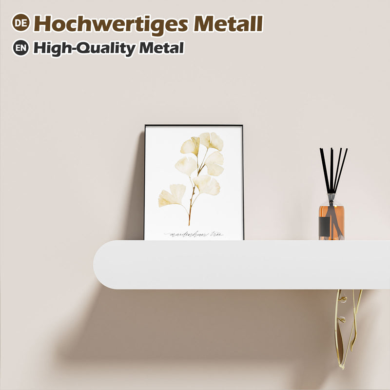 Yorbay Metall-Wandgarderobe mit Ablage und Haken, verschiedene Größen - YM001-N006 - 20 - yorbiy.com