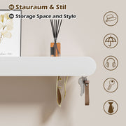 Yorbay Metall-Wandgarderobe mit Ablage und Haken, verschiedene Größen - YM001-N006 - 19 - yorbiy.com