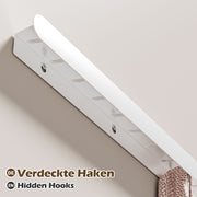 Yorbay Metall-Wandgarderobe mit Ablage und Haken, verschiedene Größen - YM001-N003 - 46 - yorbiy.com