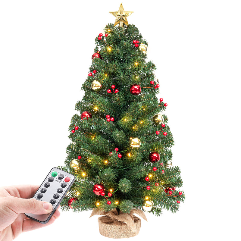 Yorbay 40 cm Mini - LED - Weihnachtsbaum mit Beleuchtung - O034 - 11 - yorbiy.com