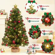 Yorbay 40 cm Mini - LED - Weihnachtsbaum mit Beleuchtung - O035 - 17 - yorbiy.com