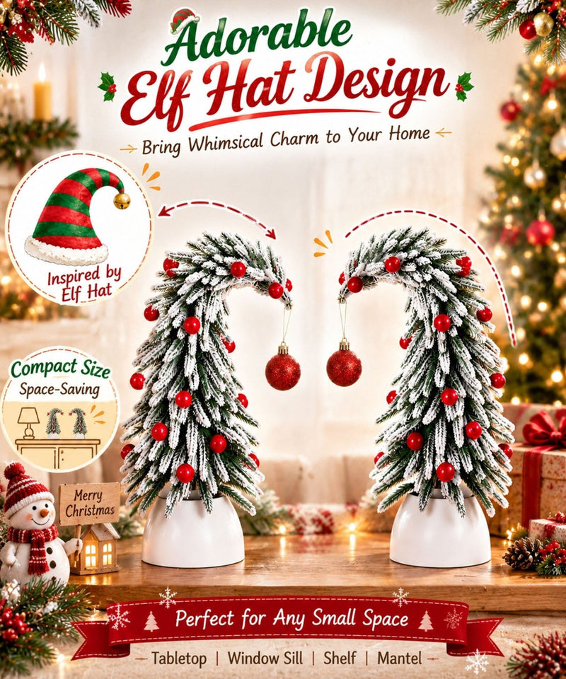 Yorbay Mini Künstlicher Weihnachtsbaum 2er Set 35 cm - YY030-O101 - 8 - yorbiy.com