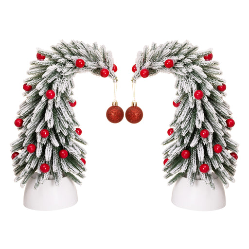 Yorbay Mini Künstlicher Weihnachtsbaum 2er Set 35 cm - YY030-O101 - 1 - yorbiy.com