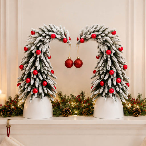 Yorbay Mini Künstlicher Weihnachtsbaum 2er Set 35 cm - YY030-O101 - 2 - yorbiy.com
