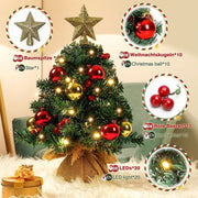 Yorbay 40 cm Mini - LED - Weihnachtsbaum mit Beleuchtung - K202A - 8 - yorbiy.com