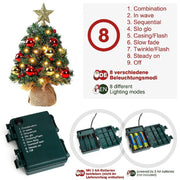 Yorbay 40 cm Mini - LED - Weihnachtsbaum mit Beleuchtung - K202A - 10 - yorbiy.com