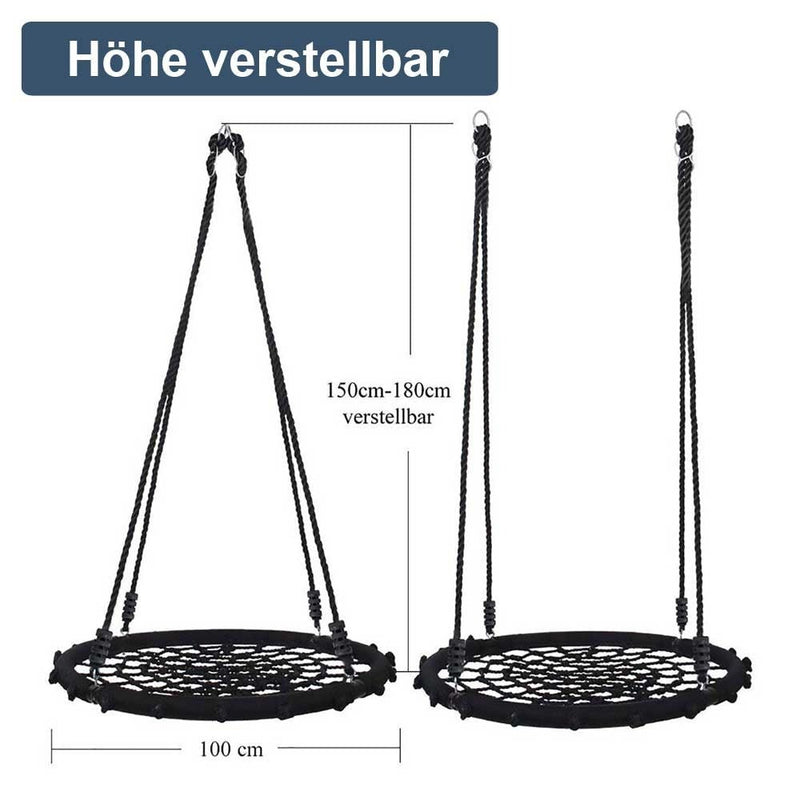 Yorbay Nestschaukel in Schwarz/Blau, Ø 120 cm und Ø 100 cm - S12B - 9 - yorbiy.com