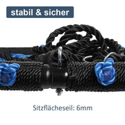 Yorbay Nestschaukel in Schwarz/Blau, Ø 120 cm und Ø 100 cm - S12B - 14 - yorbiy.com