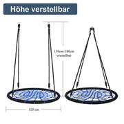 Yorbay Nestschaukel in Schwarz/Blau, Ø 120 cm und Ø 100 cm - S12B - 13 - yorbiy.com