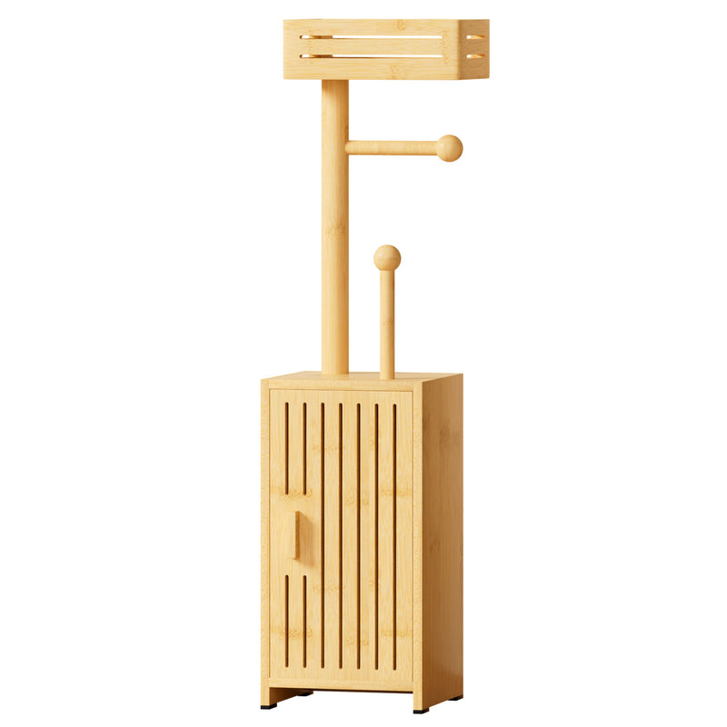 Yorbay freistehender Toilettenpapierhalter mit Stauraumschrank - YB131-Z118 - 1 - yorbiy.com