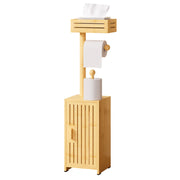 Yorbay freistehender Toilettenpapierhalter mit Stauraumschrank - YB131-Z118 - 9 - yorbiy.com