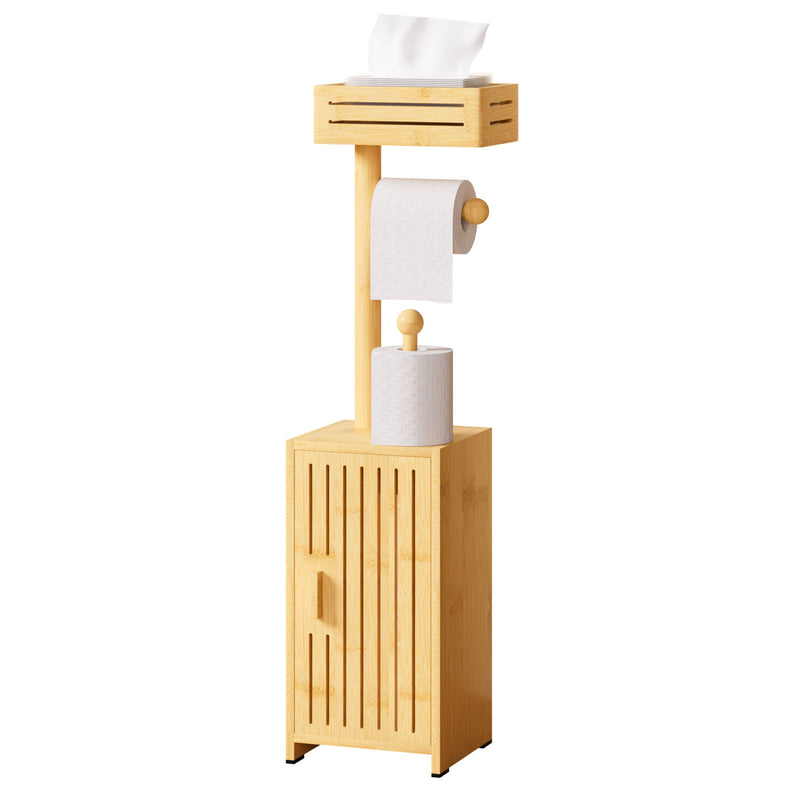 Yorbay freistehender Toilettenpapierhalter mit Stauraumschrank - YB131-Z118 - 9 - yorbiy.com