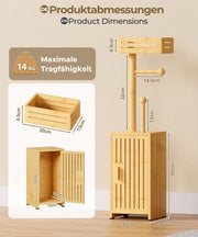 Yorbay freistehender Toilettenpapierhalter mit Stauraumschrank - YB131-Z118 - 3 - yorbiy.com