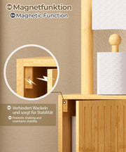 Yorbay freistehender Toilettenpapierhalter mit Stauraumschrank - YB131-Z118 - 7 - yorbiy.com