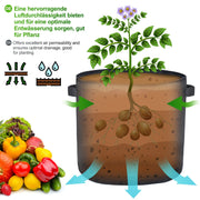 Yorbay 5 Stück Pflanzsack mit 1 Paar Gartenhandschuhen - G41 - 7 - yorbiy.com