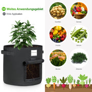 Yorbay 5 Stück Pflanzsack mit 1 Paar Gartenhandschuhen - G41 - 5 - yorbiy.com