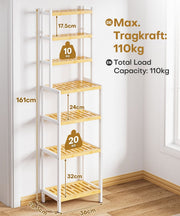 Yorbay Bambus Regal mit 7 Ebenen bis 110 kg - YB143-Z123 - 3 - yorbiy.com