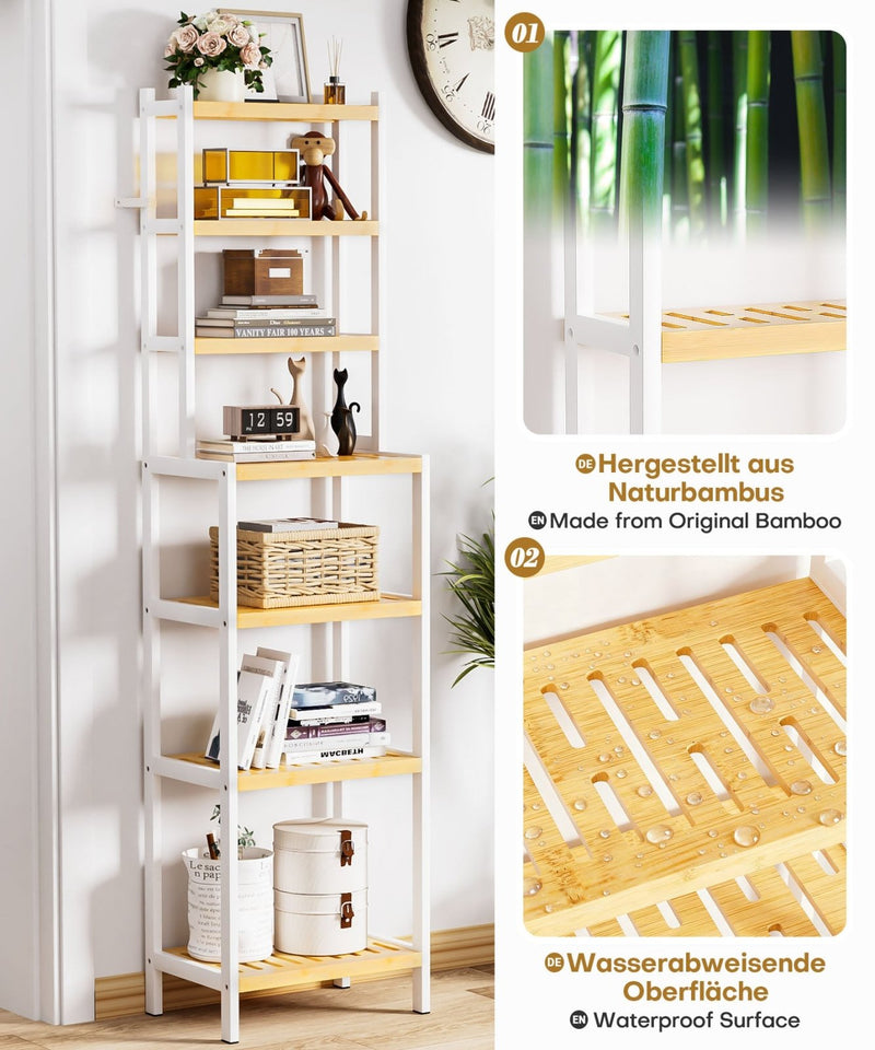 Yorbay Bambus Regal mit 7 Ebenen bis 110 kg - YB143-Z123 - 4 - yorbiy.com