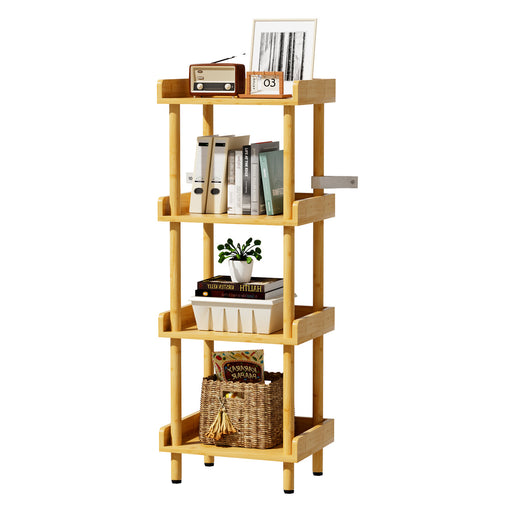 Yorbay Bambus Standregal 4 Ebenen ohne Werkzeug Montage - YC012-Z127 - 1 - yorbiy.com
