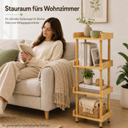 Yorbay Bambus Standregal 4 Ebenen ohne Werkzeug Montage - YC012-Z127 - 5 - yorbiy.com