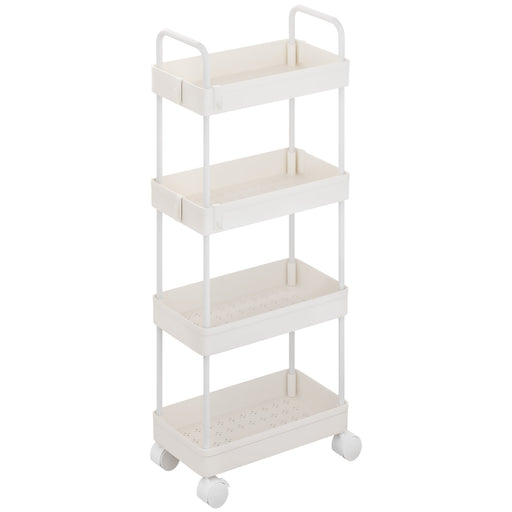 Yorbay schmaler 4 - stufiger Rollwagen mit Rollen für Nischen - YB140-T095A - 1 - yorbiy.com