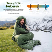 Yorbay Schlafsack 4 Jahreszeiten - 5°C - 10°C, 220×75 cm - YP030-W030 - 5 - yorbiy.com