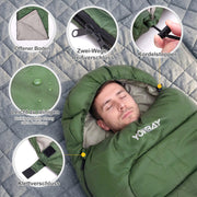 Yorbay Schlafsack 4 Jahreszeiten - 5°C - 10°C, 220×75 cm - YP030-W030 - 6 - yorbiy.com