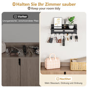 Yorbay Schlüsselbrett mit 7 Haken und Holzablage - YB079-T127 - 15 - yorbiy.com