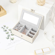 Yorbay Schmuckkästchen aus Kunstleder mit 3 Schubladen und Mini-Box - B31 - 7 - yorbiy.com