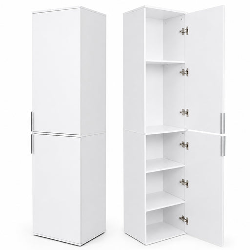 Yorbay Schmaler Hochschrank mit 2 Türen & 5 Fächern, 184 cm hoch - YW023-D093 - 1 - yorbiy.com