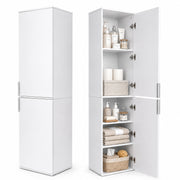Yorbay Schmaler Hochschrank mit 2 Türen & 5 Fächern, 184 cm hoch - YW023-D093 - 9 - yorbiy.com