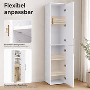 Yorbay Schmaler Hochschrank mit 2 Türen & 5 Fächern, 184 cm hoch - YW023-D093 - 4 - yorbiy.com
