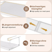 Yorbay ausziehbares Hängeregal 38,5–70,5 cm - YB076 - T062 - 12 - yorbiy.com